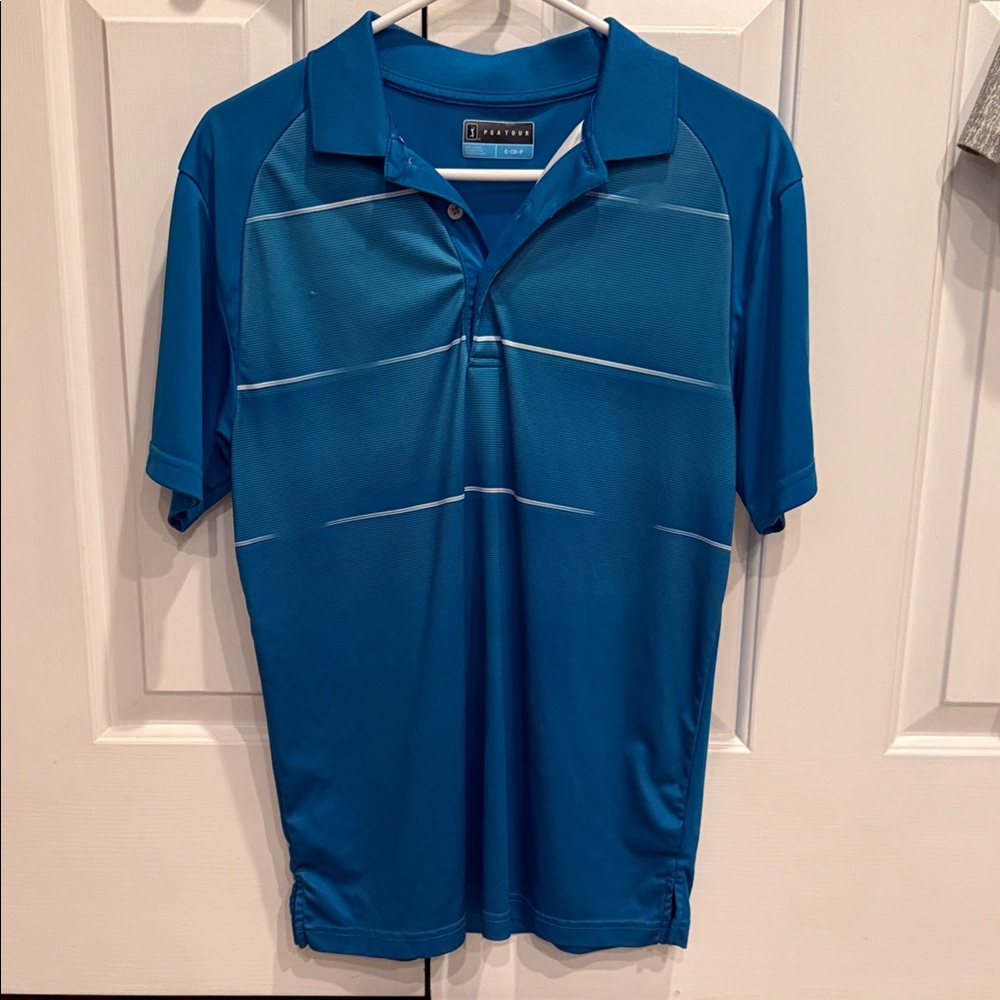 PGA Tour Men's Teal Polo Shirt